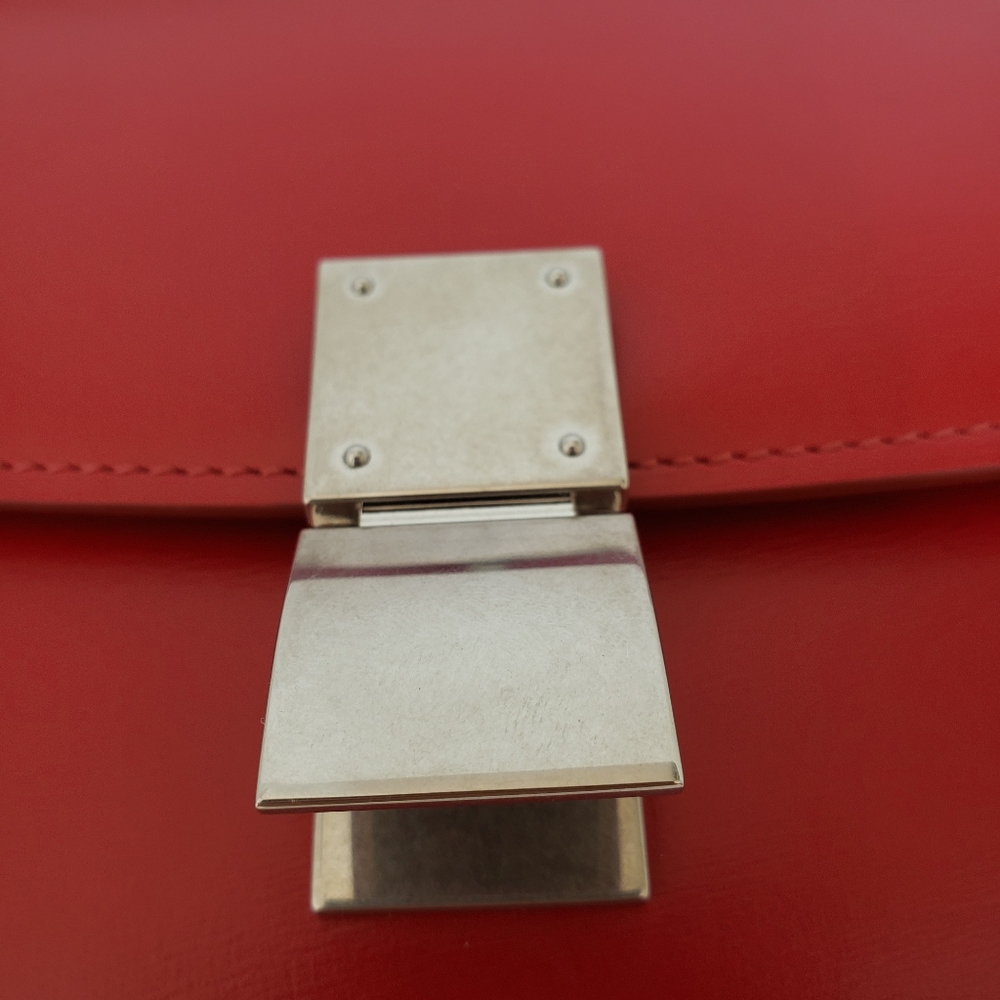 New Celine Paris Small Box Red bag - Picture 5 of 15